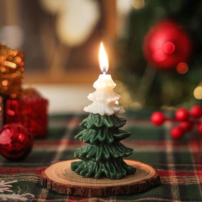 Long Scented Christmas Tree Candle
