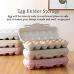 Stackable egg organizer tray made from BPA-free plastic