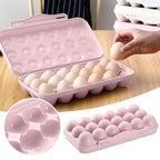 BPA-free plastic egg holder tray for fridge organization